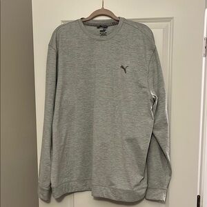 Puma Light Gray Golf Crewneck Sweatshirt